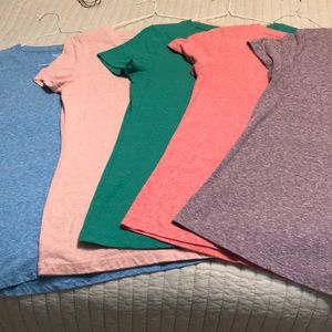 Set of Five Basic Tees